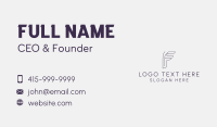 Startup Business Letter F Business Card Image Preview