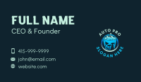Janitorial Cleaning Bucket Business Card Design