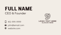 Doodle Creative Agency Letter G Business Card Image Preview