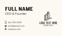 Skyscraper Roof Housing Business Card Design