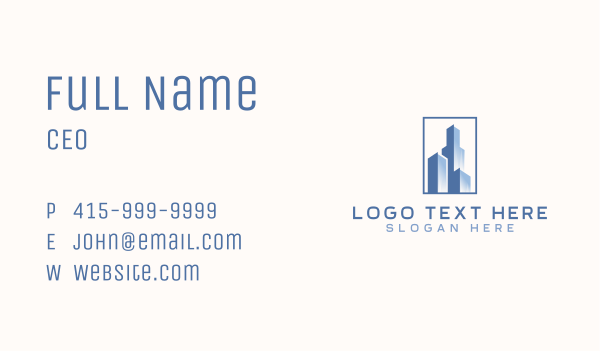 Building City Real Estate Business Card Design Image Preview