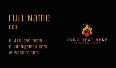 Chicken Flame Grill Business Card Image Preview