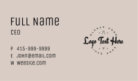 Hipster Winery Wordmark Business Card Image Preview