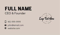 Hipster Winery Wordmark Business Card Image Preview