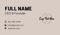 Hipster Winery Wordmark Business Card Image Preview