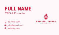 Hot Fire Bowl Business Card Image Preview