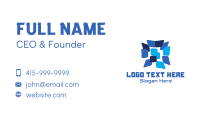 Tech Startup Window Media  Business Card Image Preview