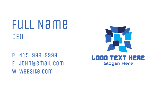 Tech Startup Window Media  Business Card Design Image Preview