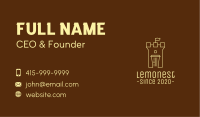 Castle Coffee Cup Business Card Image Preview
