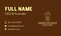 Castle Coffee Cup Business Card Image Preview