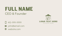 Organic Mushroom Gardening  Business Card Design