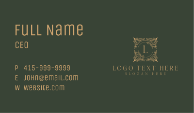 Ornament Boutique Frame Business Card Image Preview
