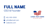 USA Country Flag Business Card Design