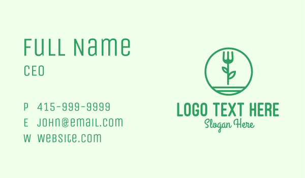 Herbal Organic Restaurant Business Card Design Image Preview