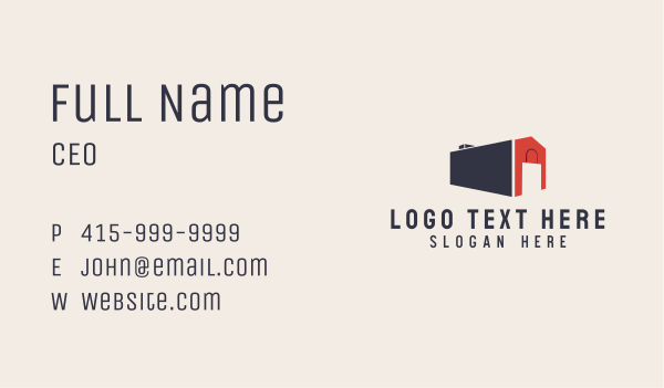 Shopping Bag Warehouse Business Card Design Image Preview