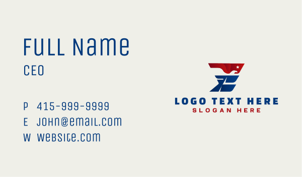 Eagle America Letter E Business Card Design Image Preview