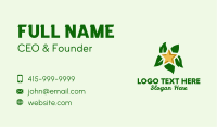 Natural Leaf Star  Business Card Image Preview