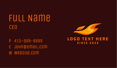 Mythical Fire Bird Business Card Image Preview