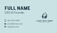 Music Sound Headphone Business Card Design