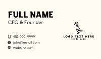 Tufted Roman Geese Mascot Business Card Image Preview