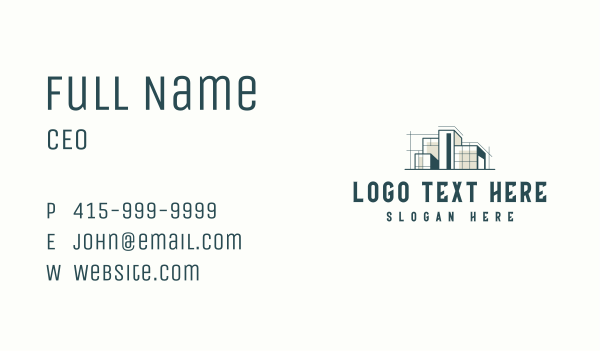 Building Blueprint Drafting Business Card Design Image Preview
