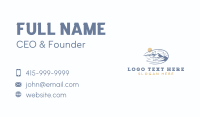 Tropical Mountain Island Business Card Preview