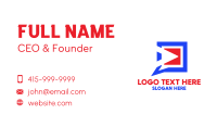 Video Player Talk Business Card Design