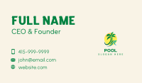 Palm Tree Wave Sun Business Card Image Preview