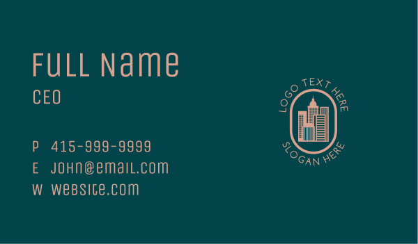 City Building Realty Business Card Design Image Preview