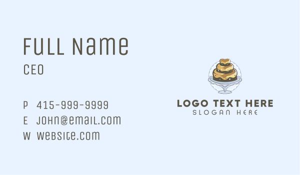 Tiered Cake Business Card Design Image Preview