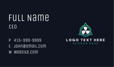Geometric Fan Propeller Business Card Image Preview