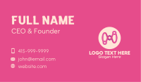 Pink Circuit Loop Business Card Image Preview