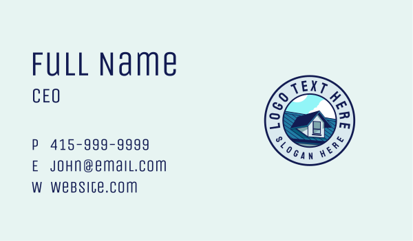 Real Estate Roof Business Card Design Image Preview