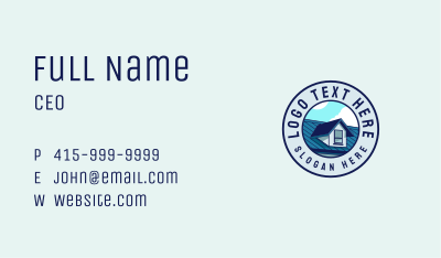 Real Estate Roof Business Card Image Preview