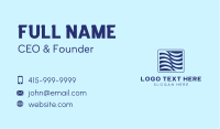 Blue Wave Business Business Card Design