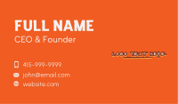 Graffiti Doodle Wordmark Business Card Image Preview