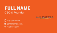 Graffiti Doodle Wordmark Business Card Image Preview