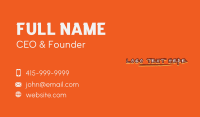 Graffiti Doodle Wordmark Business Card Preview