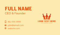 Electric Royal Crown  Business Card Preview