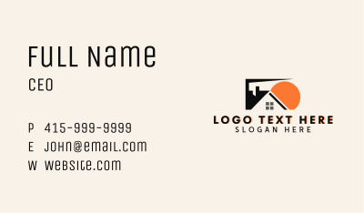 House Property Roofing Business Card Image Preview