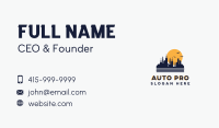 City Towers Building Sunrise Business Card Image Preview