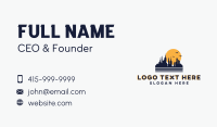 City Towers Building Sunrise Business Card Design