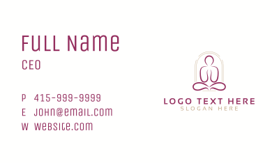 Ritual Yoga Wellness Business Card Image Preview