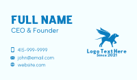 Blue Winged Dog  Business Card Design