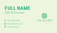 Green Business Company Shape Business Card Image Preview