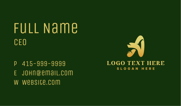 Advertising Startup Brand Letter A Business Card Design Image Preview