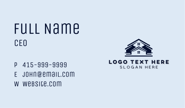 Residential Real Estate Housing Business Card Design Image Preview