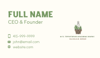 Macrame Plant Pot Business Card Image Preview