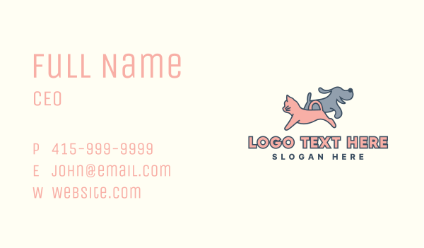 Dog Cat Pet Grooming Business Card Design Image Preview