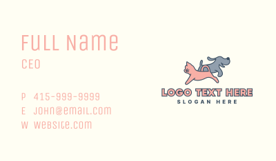 Dog Cat Pet Grooming Business Card Image Preview